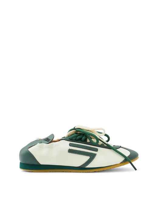 PURAAI Green Lion Elasticated Sneakers