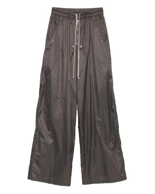 Rick Owens Palazzo Broek Met Trekkoord En Zak in het Gray