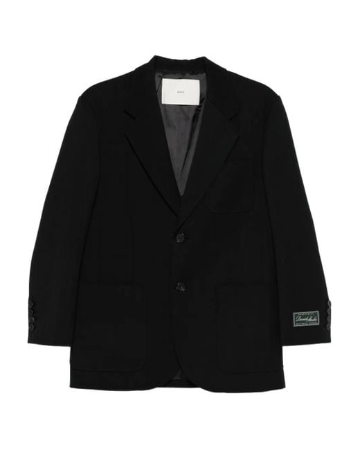 Blazer Monopetto Con Revers Classici di DUNST in Black