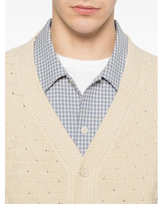 NN07 Natural Reece V-Neck Vest for men