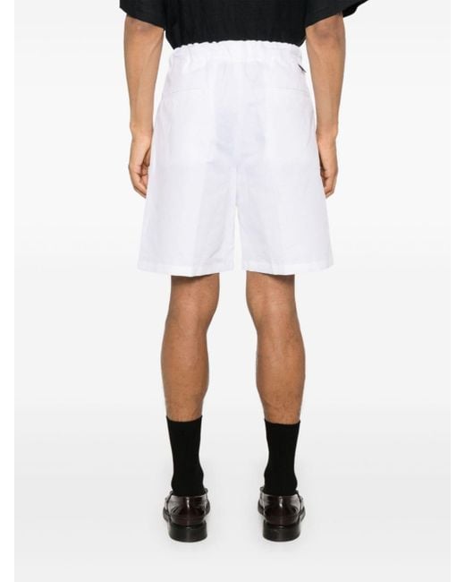 Low Brand White Tokyo Bermuda Shorts for men