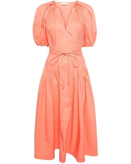 Ulla Johnson Uitgesneden Midi-jurk in het Orange