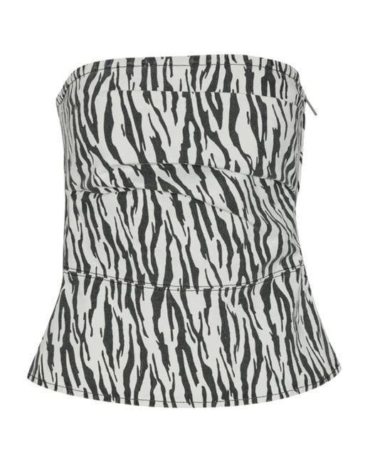Gire birger Christensen 'Denim impreso' ROTATE BIRGER CHRISTENSEN de color Black