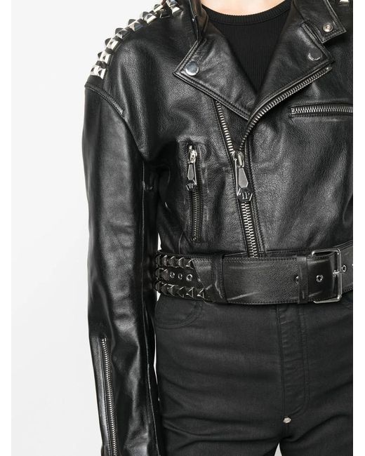 Philipp Plein Cropped Jack in het Black