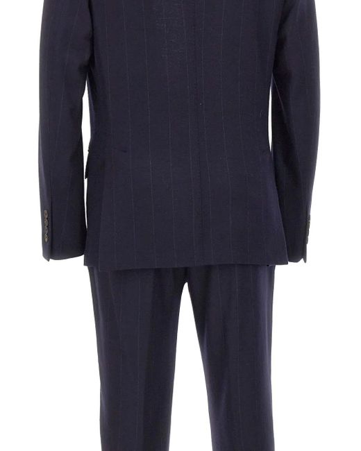 Eleventy Blue Pinstripe Suit for men