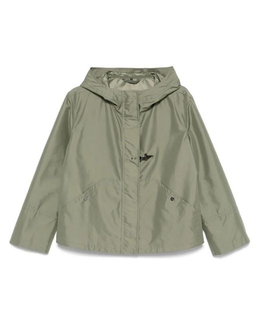 Fay Green Hooded Jacket