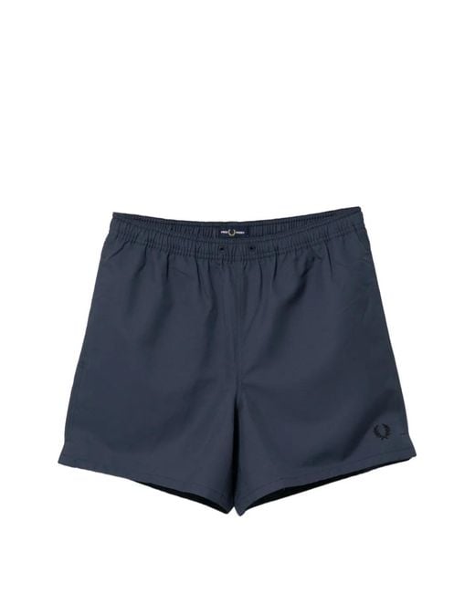 Fred Perry Blue Swim Shorts for men