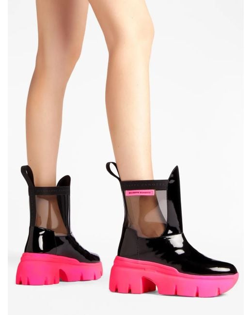 Giuseppe Zanotti Red Ankle Boots