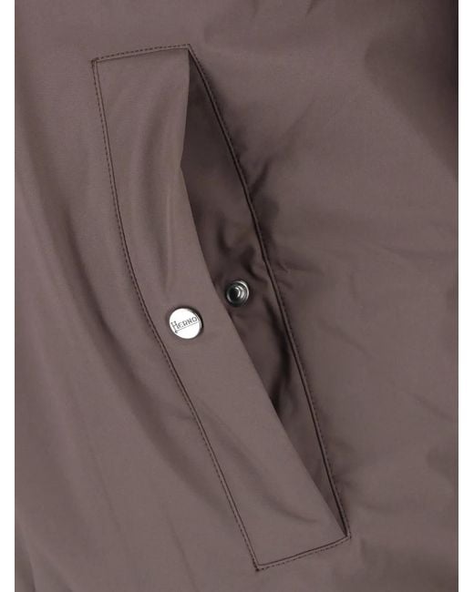 Plumífero Con Capucha Herno de hombre de color Brown