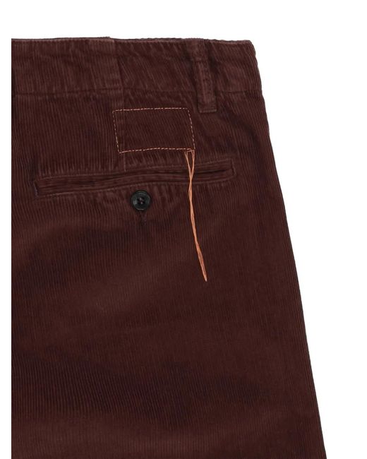 Fortela Purple Jamie Welt-Pocket Corduroy Trousers