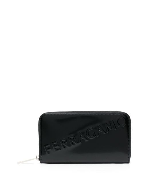 Ferragamo Gancini-plaque Leather Wallet - Farfetch