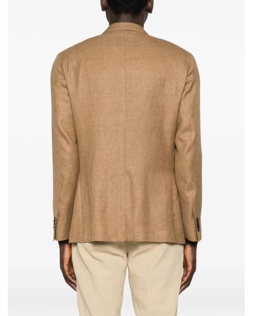 Corneliani Natural Double-Breasted Jacket for men