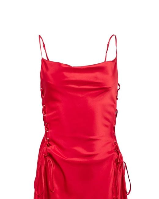 Fleur du Mal Red Ella Mini Dress