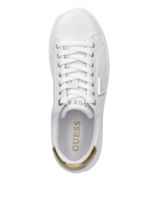 Guess White Denesa Sneakers