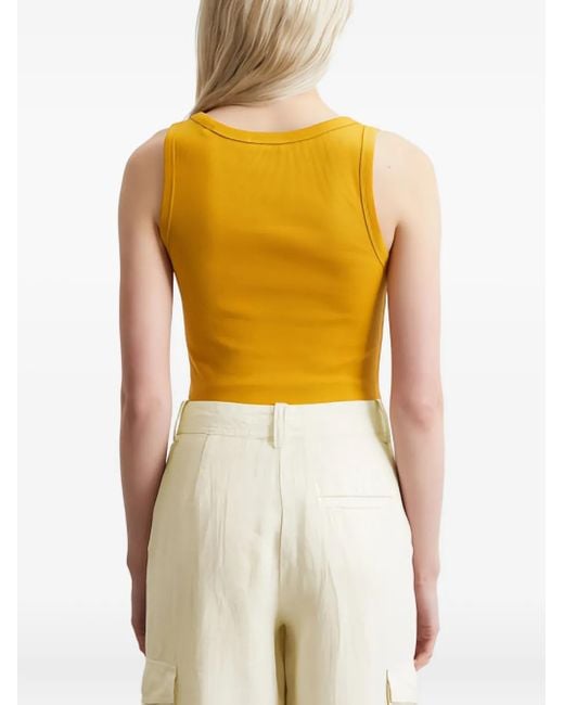 Marc O' Polo Yellow Scoop-Neck Tank Top