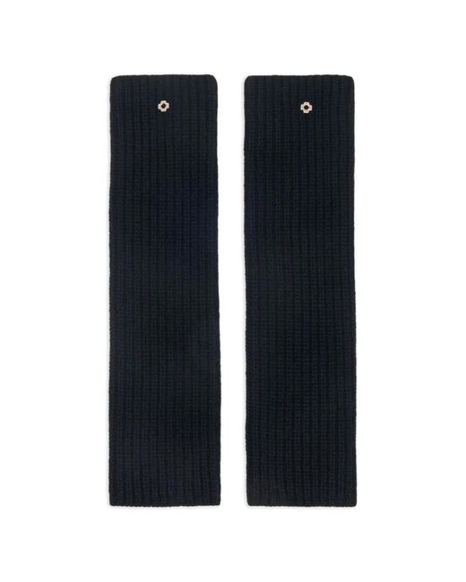 Maje Black Wool And Cashmere Mittens