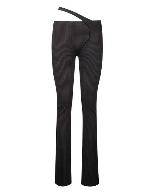 OTTOLINGER Black Pinstriped Trousers