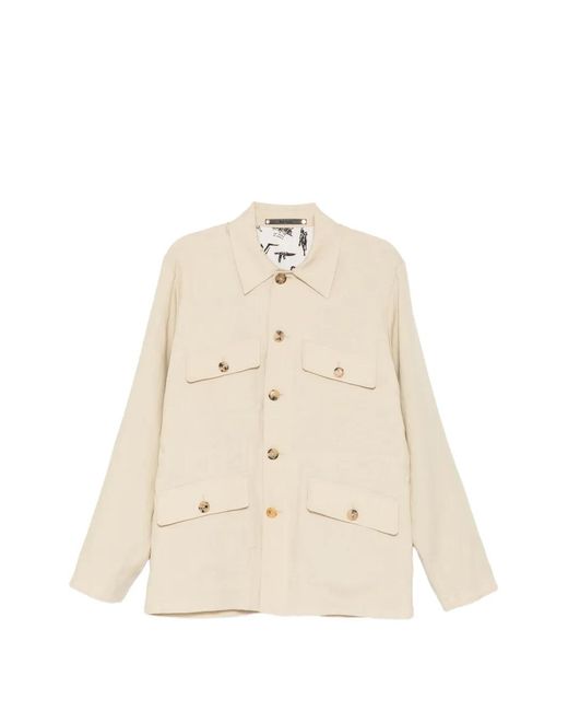 Chaqueta Con Solapa Con Botones Paul Smith de hombre de color Natural