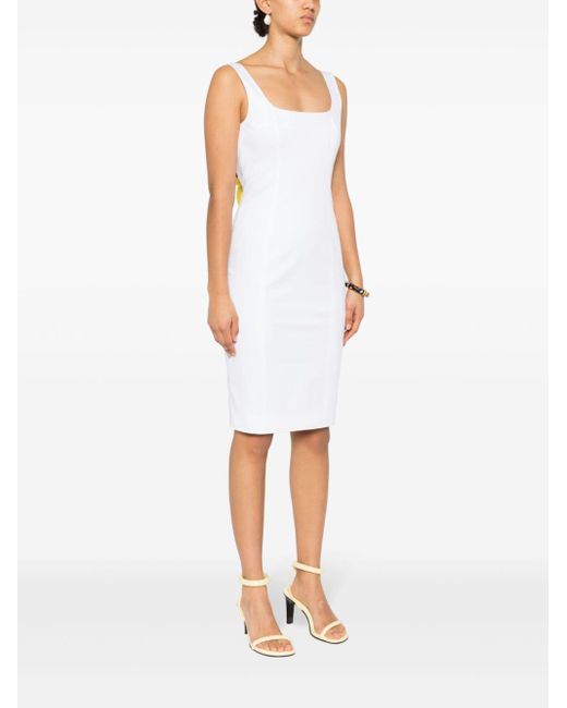 Moschino White Panelled-design Dress