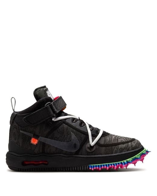 NIKE X OFF-WHITE Air Force 1 High-top Sneakers in Black for Men | Lyst ...