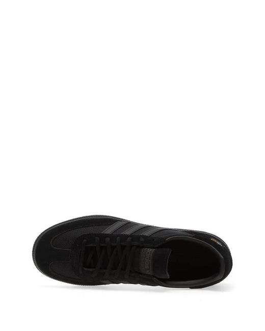 Adidas Black Handball Spezial Three-Stripes Sneakers for men