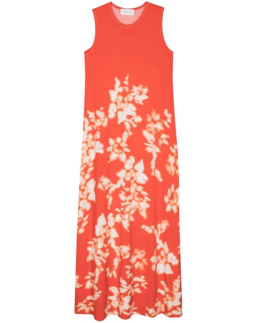 Floral-print maxi dress di Christian Wijnants in Red