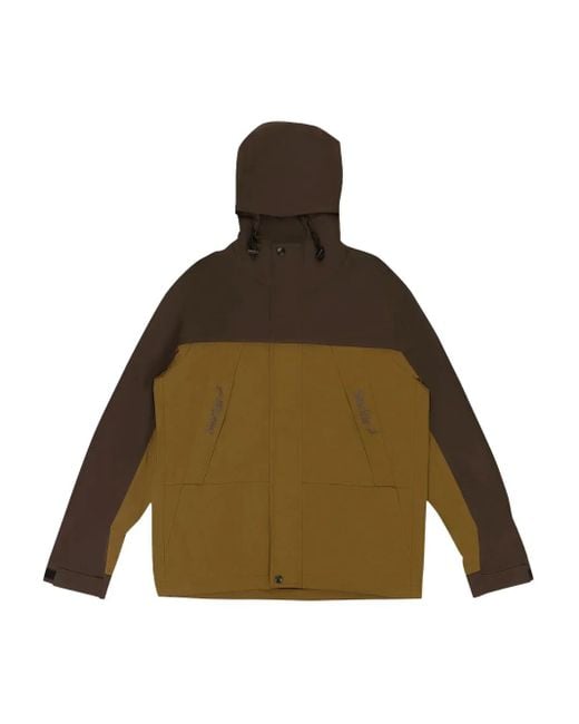 Sinclair Brown Logo-Print Hooded Jacket for men