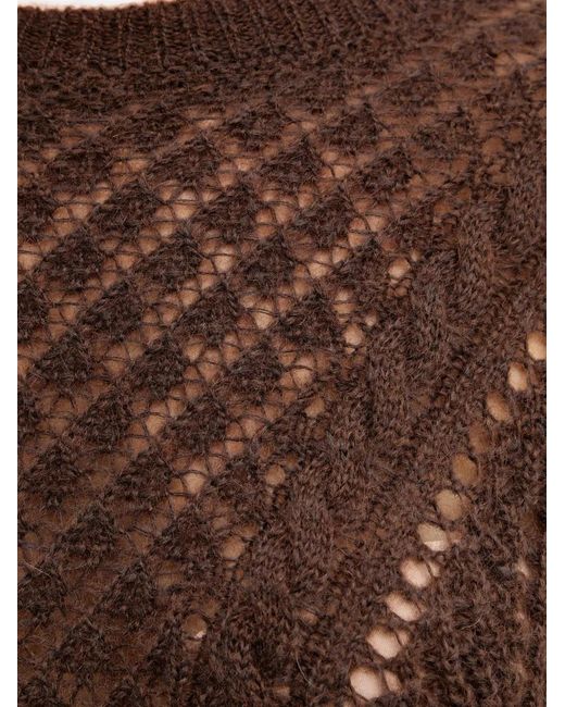 Twinset Black Openwork Sweater