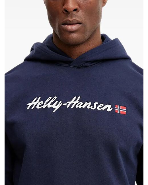 Helly Hansen Blue Logo Hooded Sweater for men