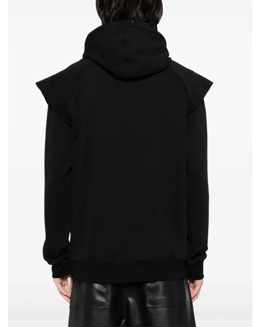 OLLY SHINDER Black Folk Hoodie for men