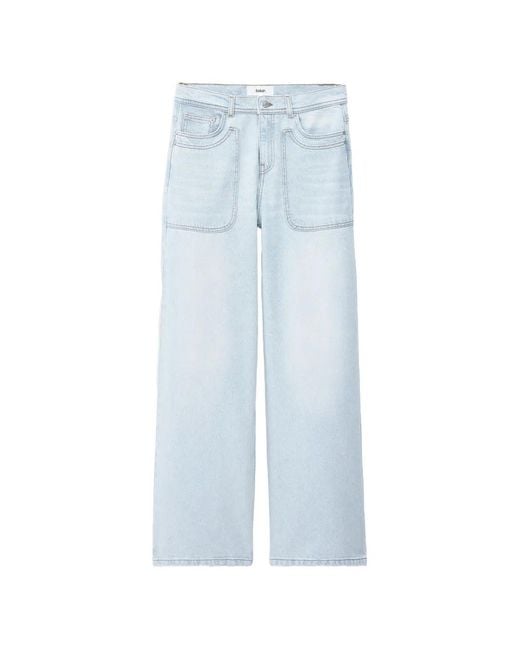 Ba&sh Blue Zoel Wide-Leg Jeans