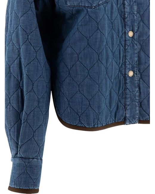 Sobrecamisa vaquera acolchada Jacob Cohen de color Blue