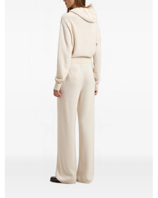 Woolrich White Drawstring Knitted Trousers