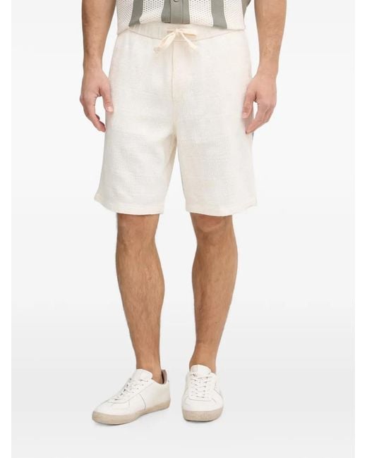 Joop! White Riv Drawstring Shorts for men