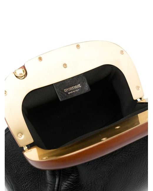 Sportmax Bouba Cross Body Bag in Black | Lyst Sportmax Bouba Cross Body Bag in Black | Lyst