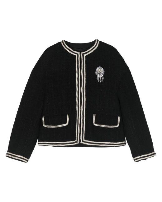 Gucci Black Bouclé Tweed Wool Jacket