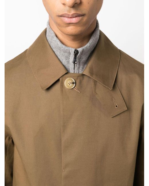 Cappotto Dunkled con bottoni di Mackintosh in Natural da Uomo