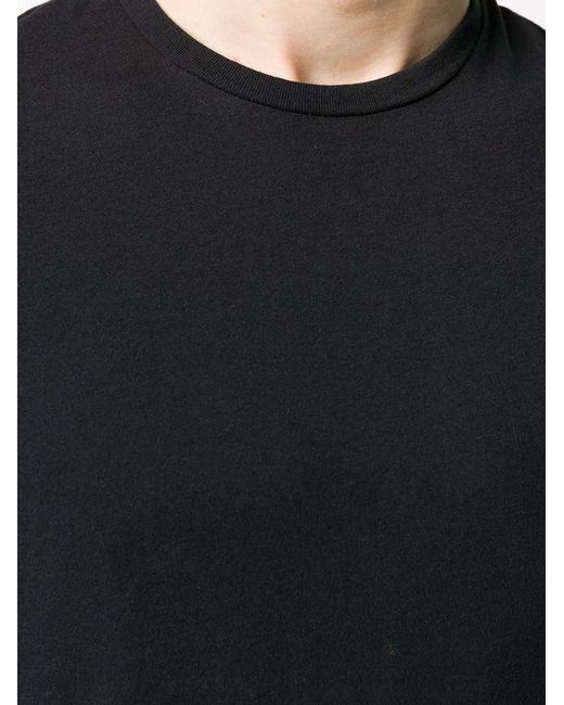 Majestic Filatures Black Relaxed Fit T-Shirt for men