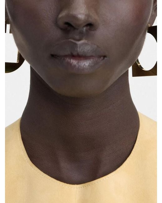 Jacquemus Metallic The Rond Carré Creolen