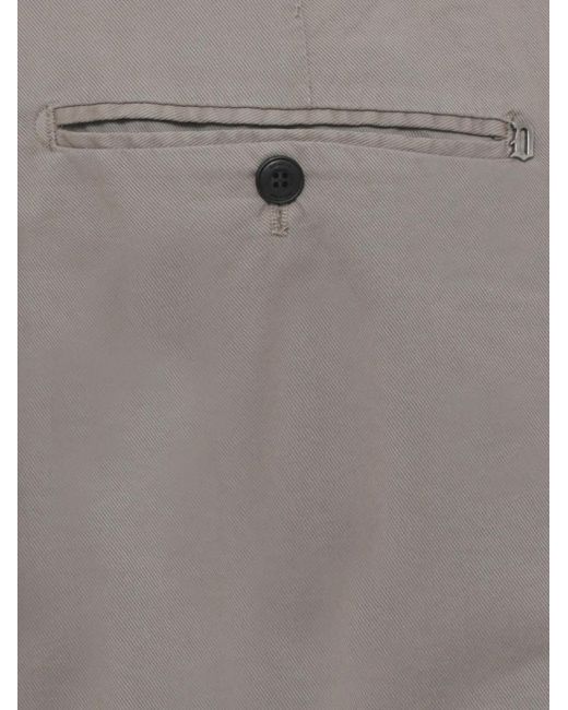 Dondup Gray Cuffed Trousers for men