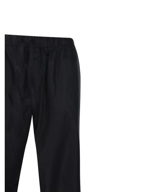 DARKPARK Black Drawstring Trousers for men