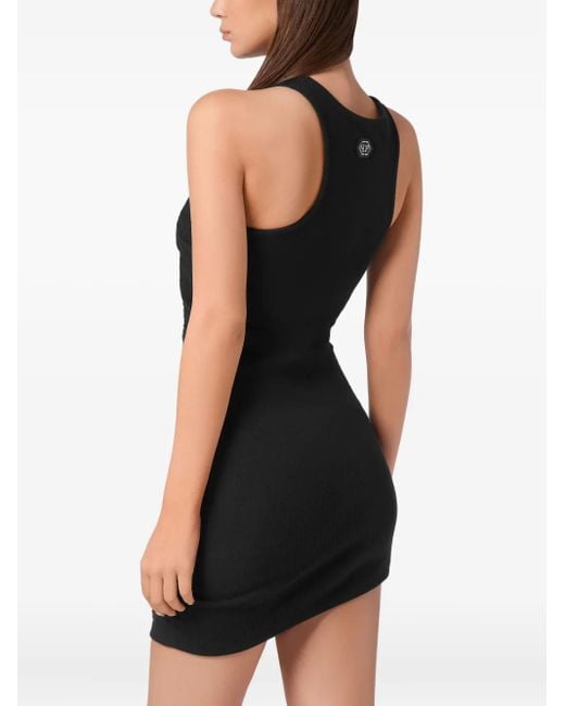 Philipp Plein Black Cherry-Motif Mini Dress