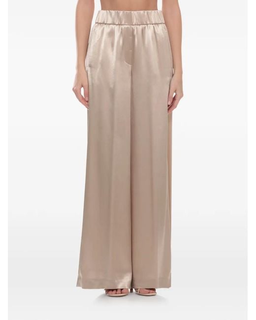 Peserico Natural Elasticated Palazzo Pants