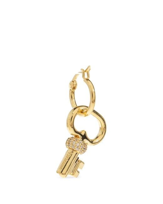 Vivienne Westwood Metallic Baya Asymmetric-Charm Earrings