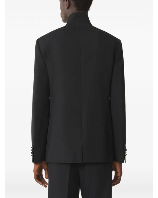 Lanvin Black Buttoned Wool Blazer for men