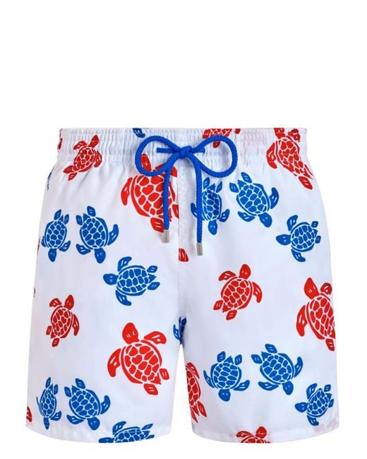 Vilebrequin Blue Ronde Des Tortues Swim Shorts for men