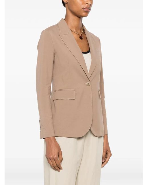 Circolo 1901 Natural Single-Breasted Jacket