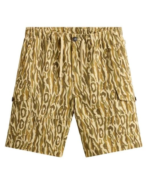Woolrich Yellow Shadowbark Cargo Shorts for men