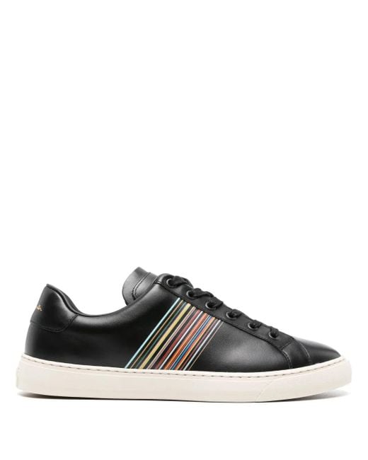 Paul Smith Black Hansen Leather Sneakers for men