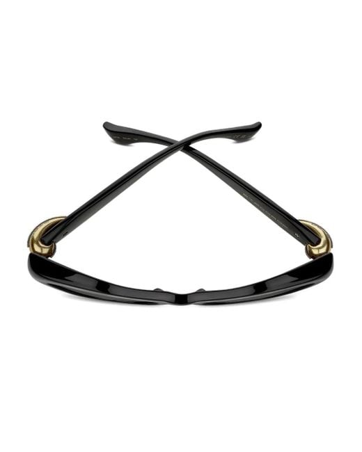 Etro Black Embellished Cat-Eye Sunglasses